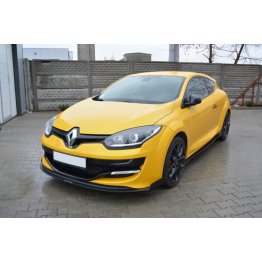 Накладка сплиттер на передний бампер вариант 3 на Renault Megane III RS